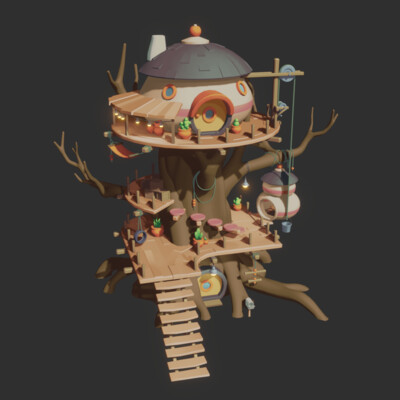 A house on a tree