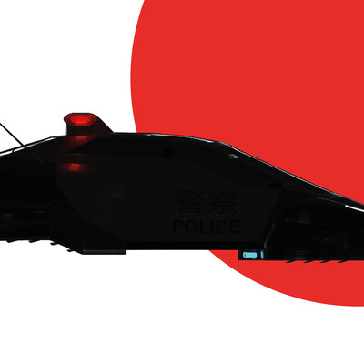 CyberPunk(?) Police car