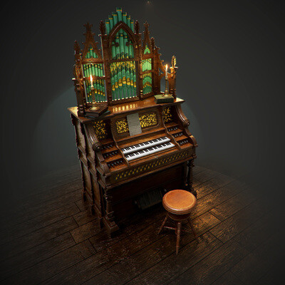 Antique Pipe Organ