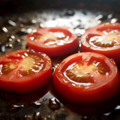 Fried neuro tomatoes
