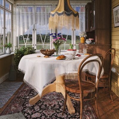 Summer in a country house
