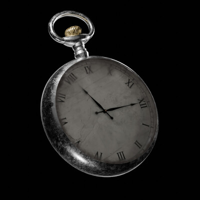 detailed vintage pocket watch