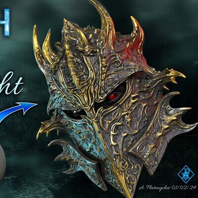 The Enchanted Dark Knight Helmet. 2024