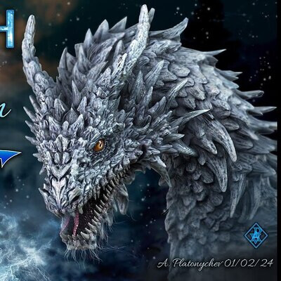 "Frost Guardian: Snow Dragon"