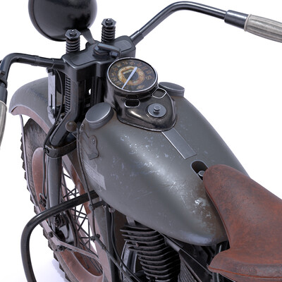 Classic 1936 Harley-Davidson