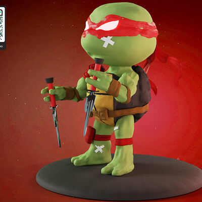 Вся семейка TMNT Chibi (style)