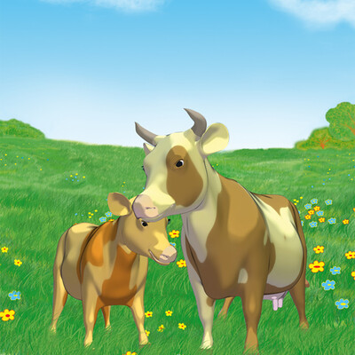 Cartoon Cows