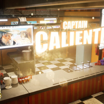 Captain Caliente (fan art from cyberpunk 2077)