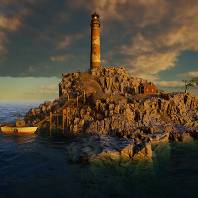 Lighthouse keeper's island