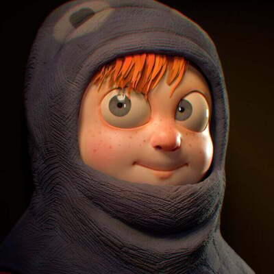 Strange Child in a Blanket