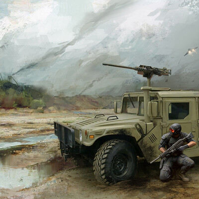 Soldier vs Robot