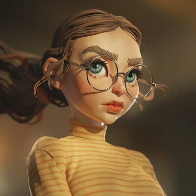 Stylized Girl Portrait