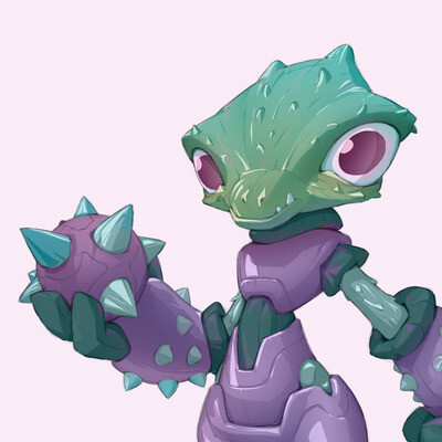 Gecko concept for a team art battle