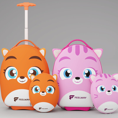 Children's backpack and suitcase.