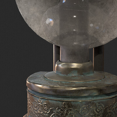 Kerosene lamp on belt