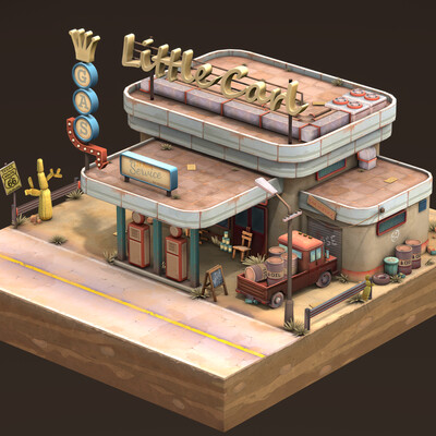Gas station "Little Carl"
