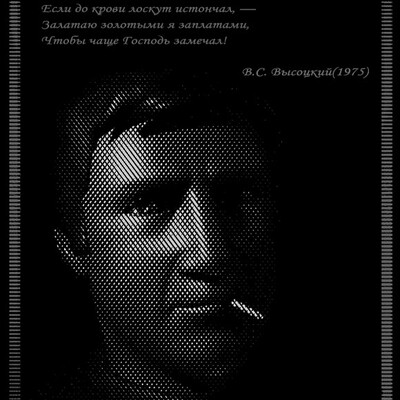 Portret V.S. Vyisotskogo