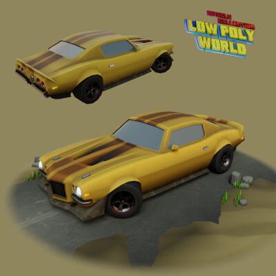 Chevrolet camaro SS lowpoly model