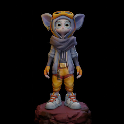 Toku. 3D Character. Rigged.