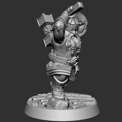 3d Dwarf miniature