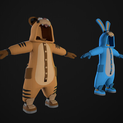 Stylized 3d model Kigurumi