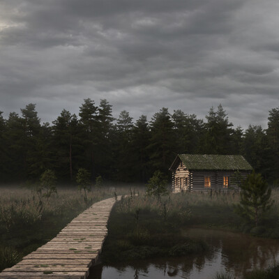 A hut in the swamp