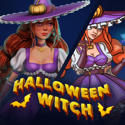 The Halloween witch