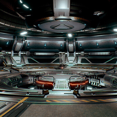 Sci-fi Hangar Scene