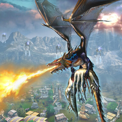 Dark Blue DRAGON
