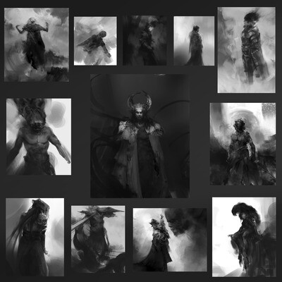 Dark collage