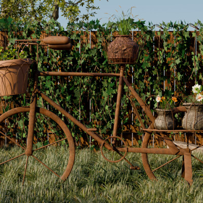 Composition entitled Beautiful Living Evening Garden