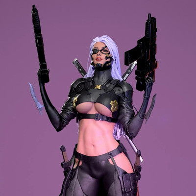Girl with the machine guns