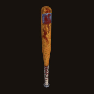 Handpainted baseball bat