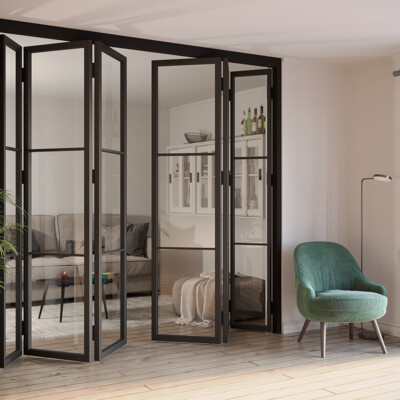 Modeling and visualization of a folding partition