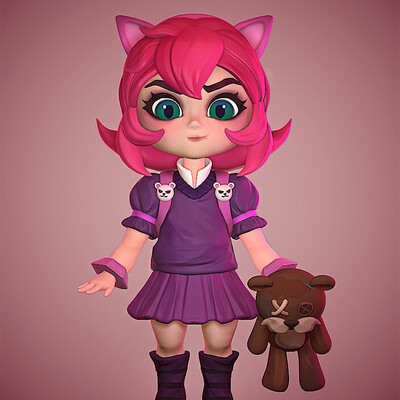 CHIBI Annie┃Fan Art (3D model) - TFT