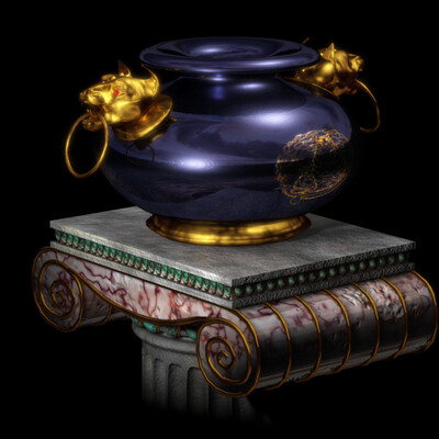 Jaguar vase