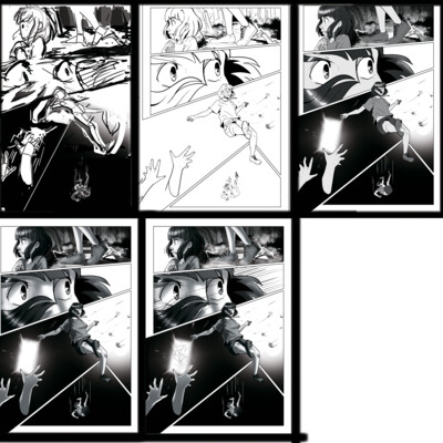 made art for comic book