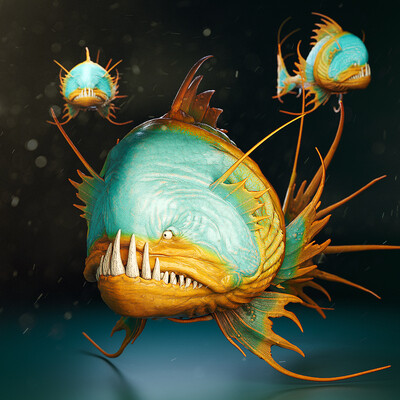 Fish - Character Modeling - Stylized Creature