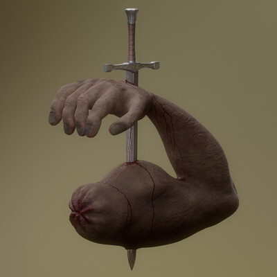 The sleeve of the sword