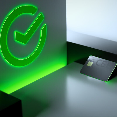 Sberbank card | 3D Product Animation | Cinema 4D