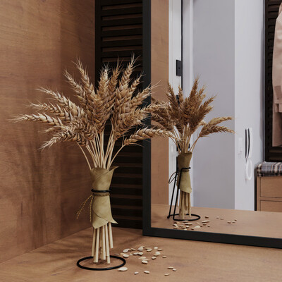 Visualization of the apartment project | Entrance hall + wardrobe