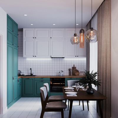Visualization of the apartment project | Kitchen