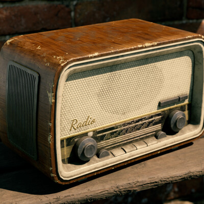 Old retro radio | Game ready model