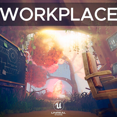 Workplace - Stylized corridor