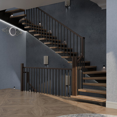 Stairs on the slope