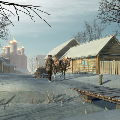 The winter morning