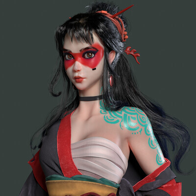 High school girl (Neo Tokyo: Exponential Reality)