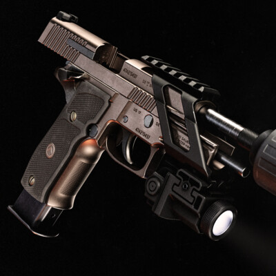 Sig Sauer P226 with attachments