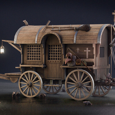 Plague Doctor's Carriage. Eevee