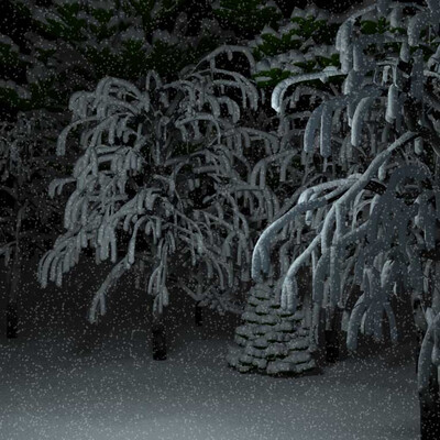 Snowy night